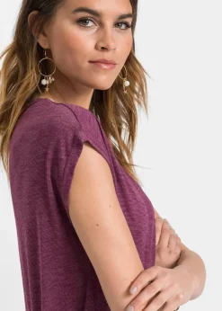 Damen bonprix Shirts & Tops|Longshirt aus Viskose-Mischung