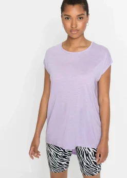 Damen bonprix Shirts & Tops|Longshirt aus Viskose-Mischung