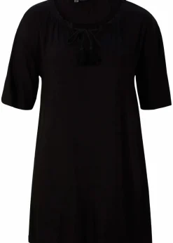 Damen bonprix Nachhaltigere Materialien|Shirts & Tops|Longshirt aus Viskose-Mix