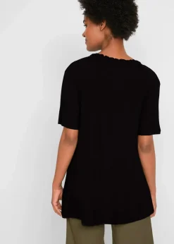 Damen bonprix Nachhaltigere Materialien|Shirts & Tops|Longshirt aus Viskose-Mix