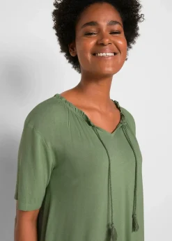 Sale Longshirt aus Viskose-Mix Damen Shirts & Tops|Nachhaltigere Materialien