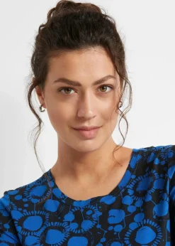 Damen bonprix Nachhaltigere Materialien|Shirts & Tops|Longshirt aus Viskose-Mix