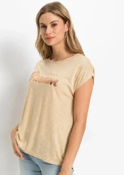 Damen bonprix Shirts & Tops|Longshirt aus Viskose-Mix