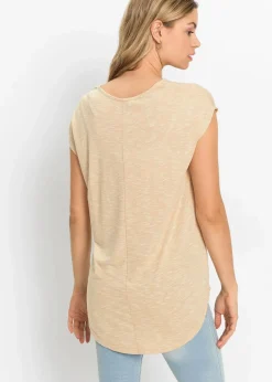 Damen bonprix Shirts & Tops|Longshirt aus Viskose-Mix