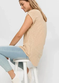 Damen bonprix Shirts & Tops|Longshirt aus Viskose-Mix