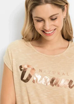 Damen bonprix Shirts & Tops|Longshirt aus Viskose-Mix
