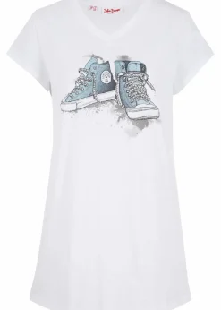 Damen bonprix Shirts & Tops|Longshirt, bedruckt