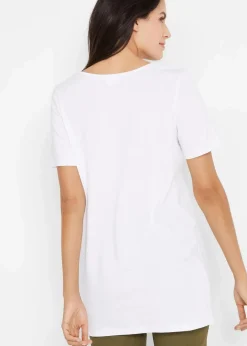 Damen bonprix Shirts & Tops|Basics|Long-Shirt, 2er-Pack
