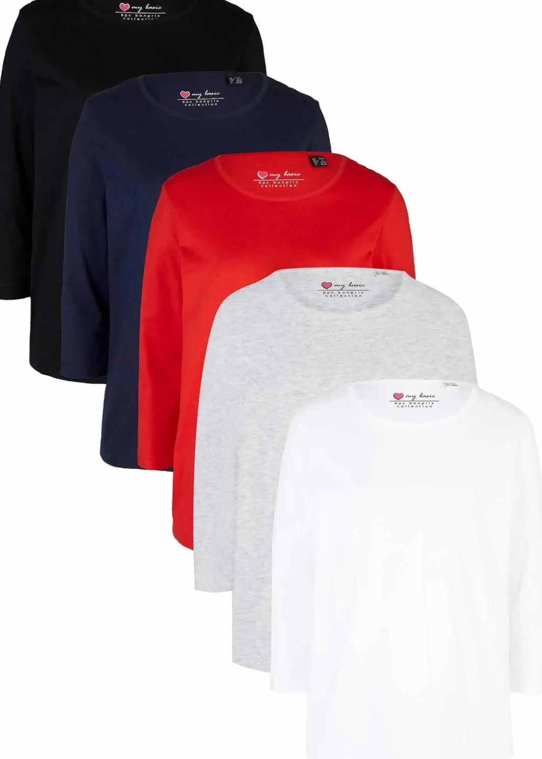 New Longshirt (5er-Pack) Damen Shirts & Tops|Basics