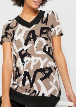 Sale Long-Shirt mit Kurzarm Damen Shirts & Tops