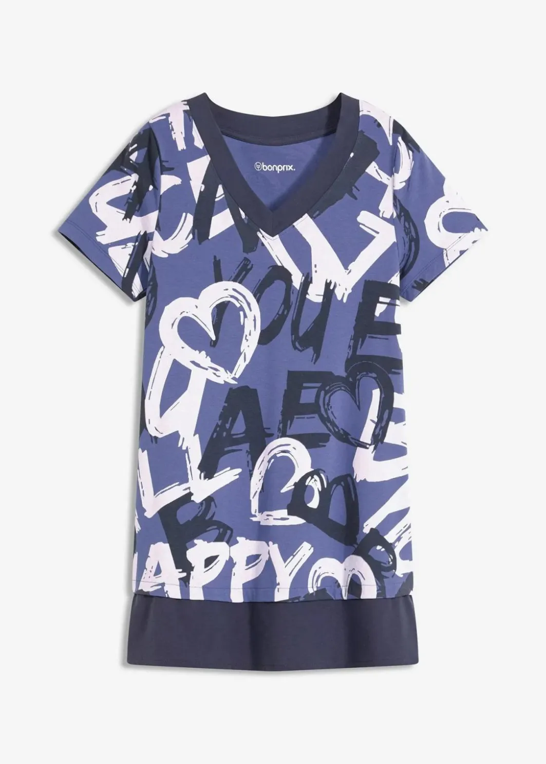 Clearance Long-Shirt mit Kurzarm Damen Shirts & Tops