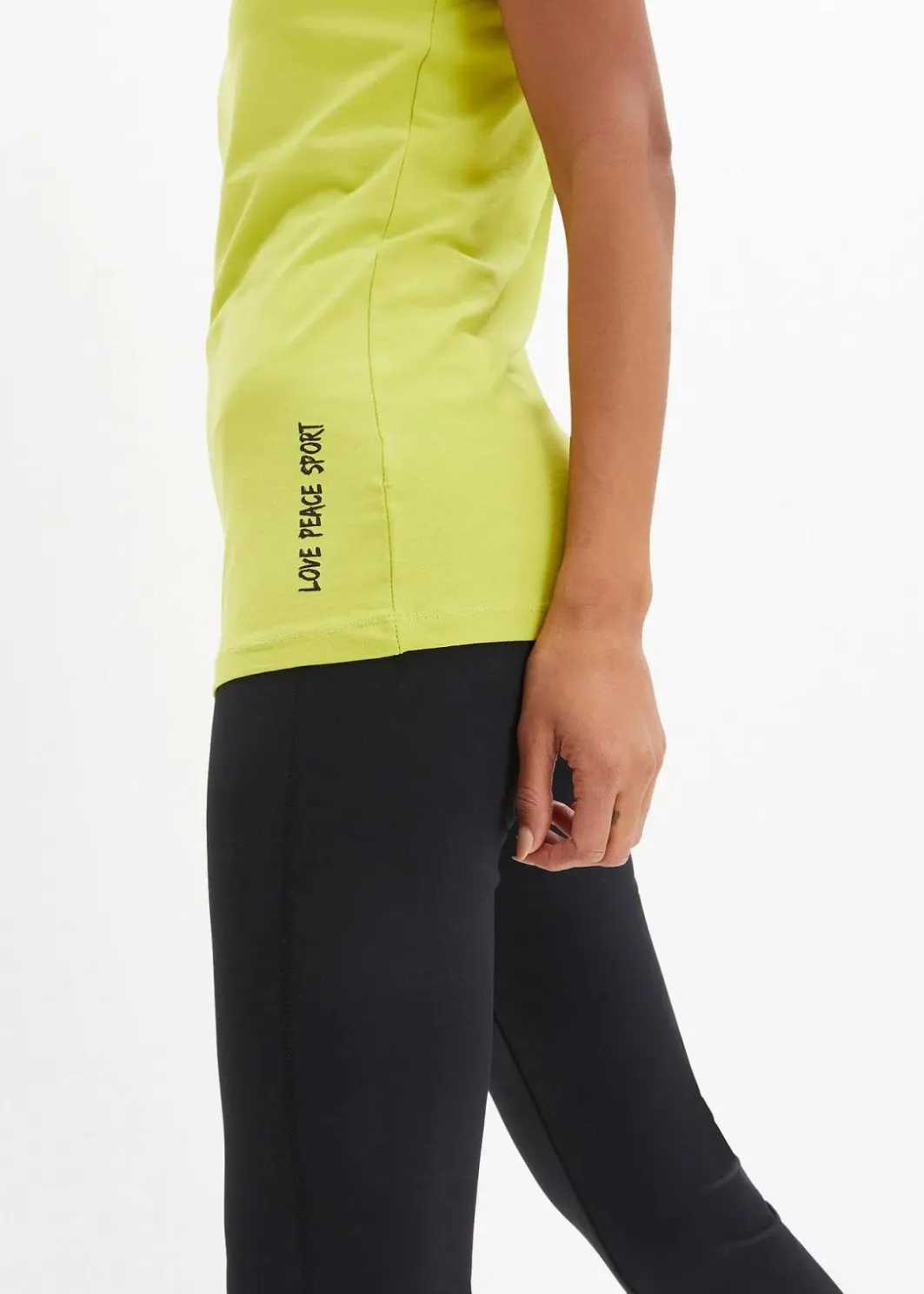Damen bonprix Shirts & Tops|Longshirt mit Schriftzug (2er Pack)