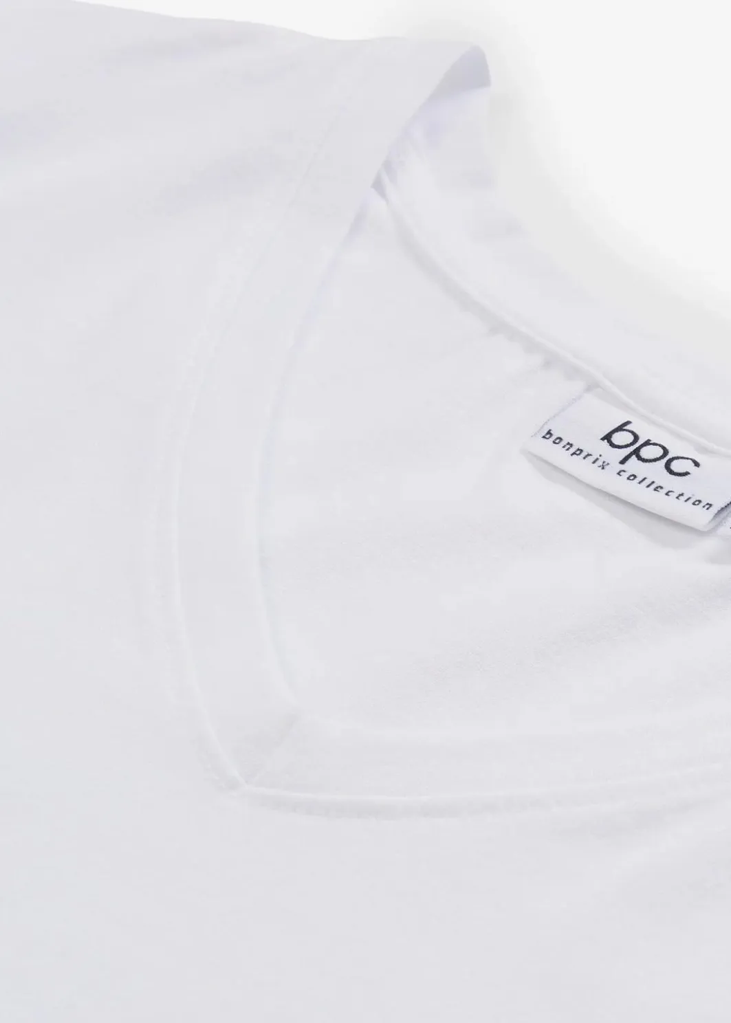 Damen bonprix Basics|Bekleidung·Röcke|Longshirt mit V-Ausschnitt (2er Pack)