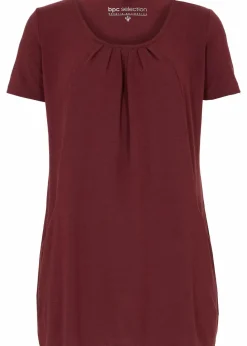 Damen bonprix Shirts & Tops|Longshirt mit Viskose