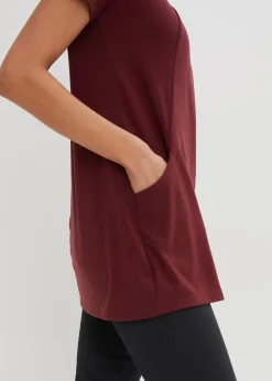 Damen bonprix Shirts & Tops|Longshirt mit Viskose