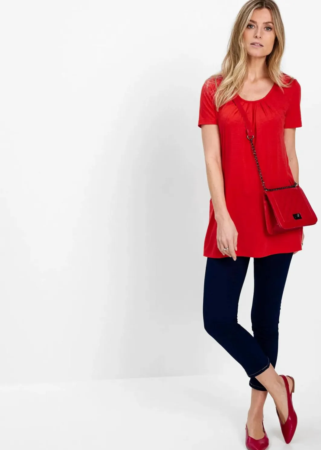 Clearance Longshirt mit Viskose Damen Shirts & Tops