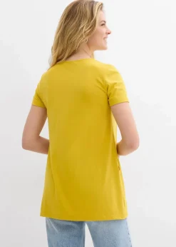 Damen bonprix Shirts & Tops|Longshirt mit Viskose