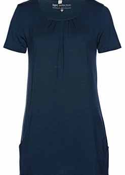 Damen bonprix Shirts & Tops|Longshirt mit Viskose