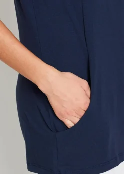 Damen bonprix Shirts & Tops|Longshirt mit Viskose