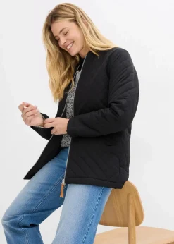 Outlet Long-Steppjacke Damen Bekleidung·Hosen|Jacken & Mäntel
