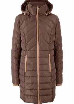 Damen bonprix Jacken & Mäntel|Bekleidung·Hosen|Long-Steppjacke mit Wattierung