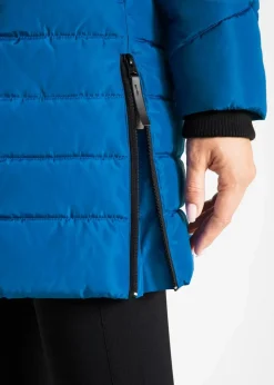 Damen bonprix Jacken & Mäntel|Bekleidung·Hosen|Long-Steppjacke mit Wattierung
