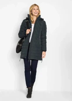 Damen bonprix Bekleidung·Hosen|Jacken & Mäntel|Long-Steppjacke mit Wattierung
