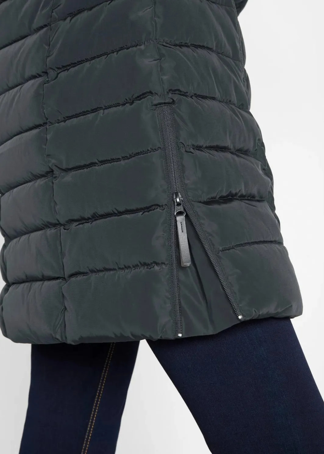 Damen bonprix Bekleidung·Hosen|Jacken & Mäntel|Long-Steppjacke mit Wattierung