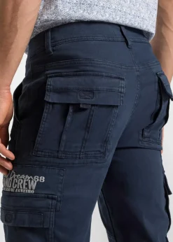 Herren bonprix Hosen|Shorts|Long-Stretch-Bermuda mit Cargotaschen, Regular Fit
