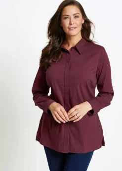 Damen bonprix Blusen & Tuniken|Bekleidung·Jacken & Mäntel|Long-Stretch-Bluse