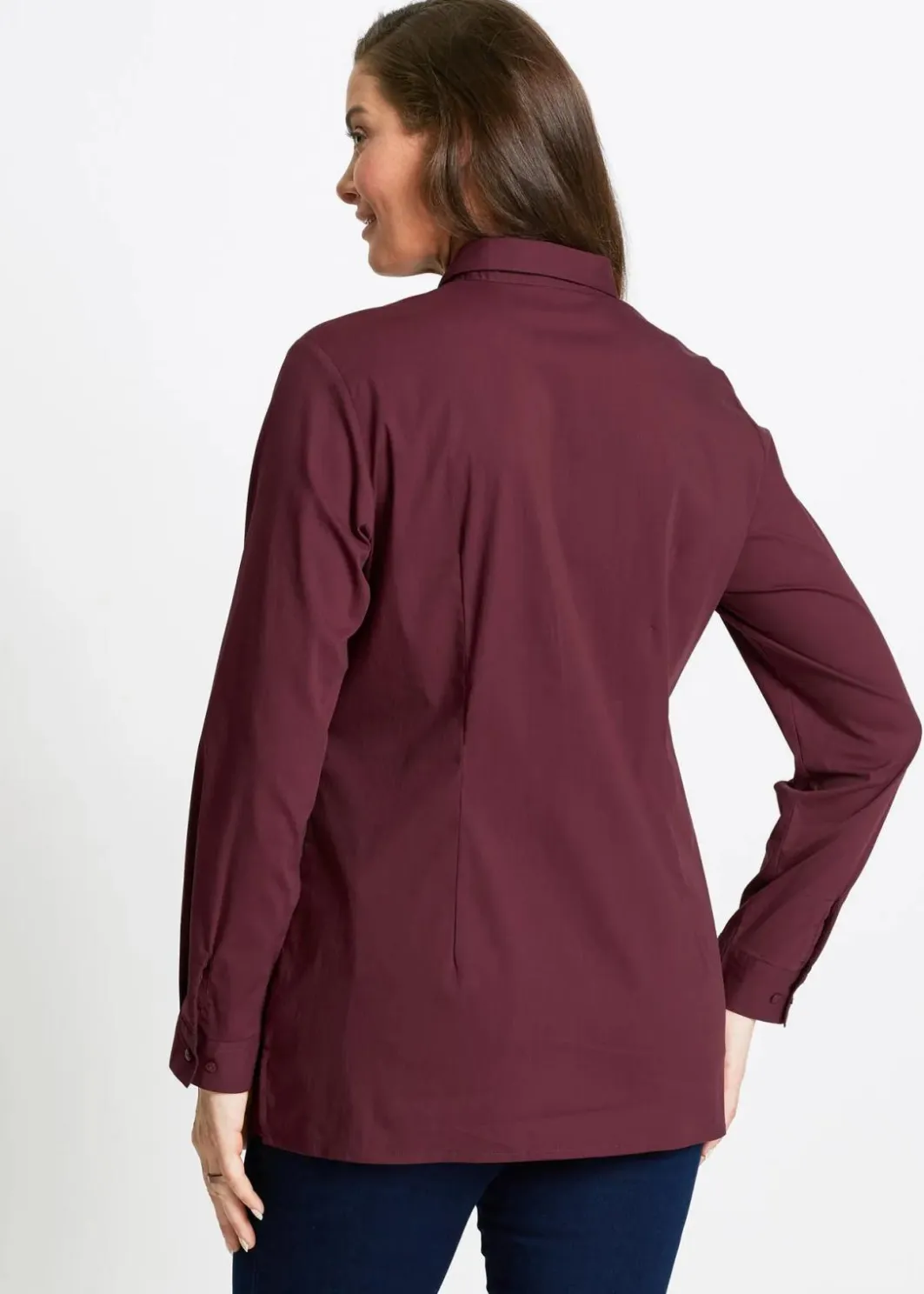 Damen bonprix Blusen & Tuniken|Bekleidung·Jacken & Mäntel|Long-Stretch-Bluse