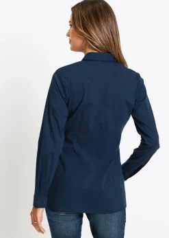 Online Long-Stretch-Bluse Damen Bekleidung·Jacken & Mäntel|Blusen & Tuniken