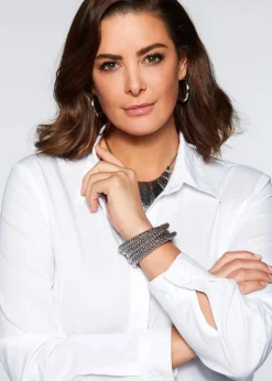 Discount Long-Stretch-Bluse Damen Blusen & Tuniken|Bekleidung·Jacken & Mäntel