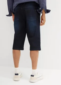 Online Long-Stretch-Jeans-Bermuda, Regular Fit Herren Große Größen|Shorts