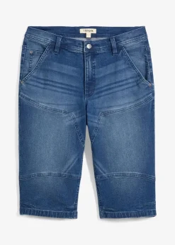 Herren bonprix Jeans|Shorts|Long-Stretch-Jeans-Bermuda, Regular Fit
