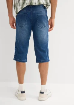 Herren bonprix Jeans|Shorts|Long-Stretch-Jeans-Bermuda, Regular Fit