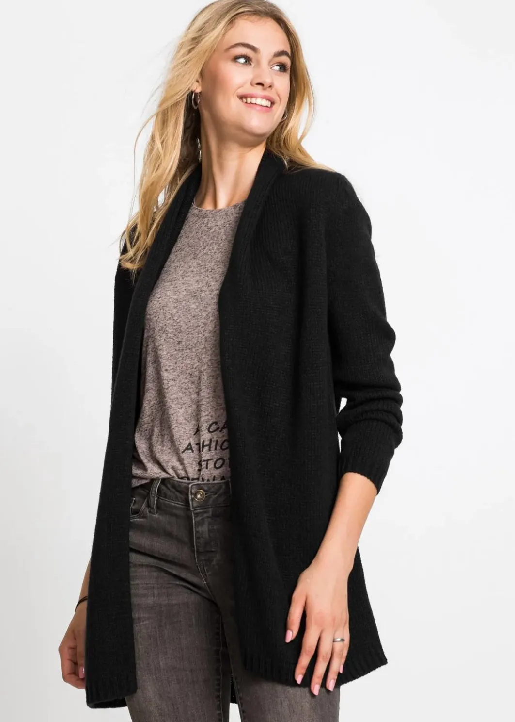 Damen bonprix Bekleidung·Umstandsmode|Strickmode|Longstrickjacke