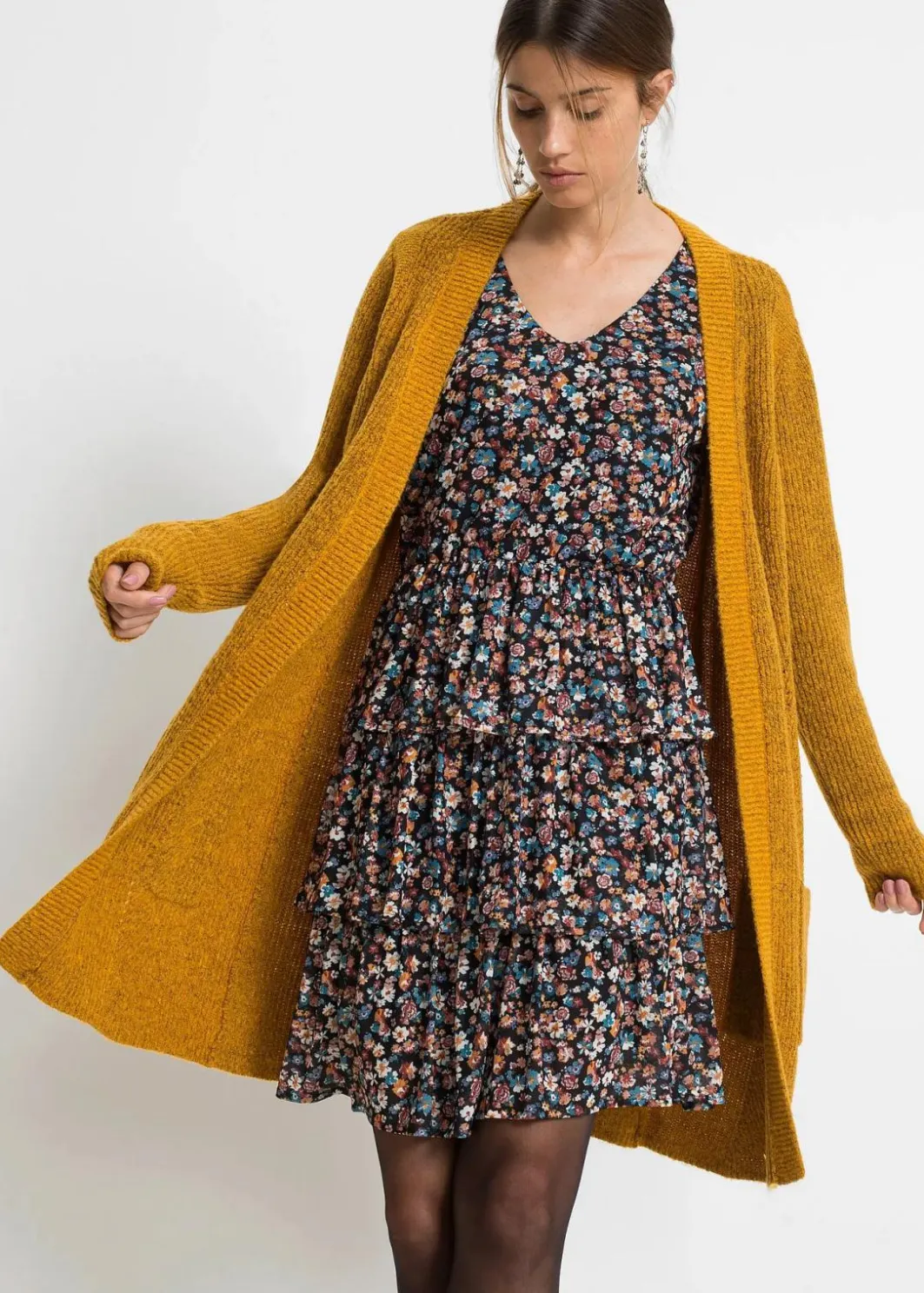 Damen bonprix Bekleidung·Umstandsmode|Bekleidung·Jeans|Longstrickjacke