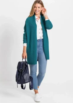 Hot Longstrickjacke Damen Bekleidung·Umstandsmode|Strickmode