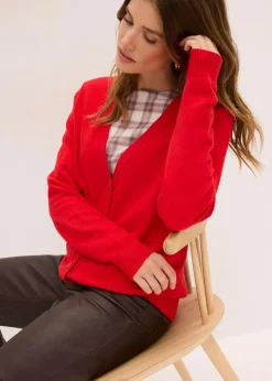 Clearance Longstrickjacke aus softem Viskose-Mix Damen Bekleidung·Umstandsmode|Bekleidung·Röcke