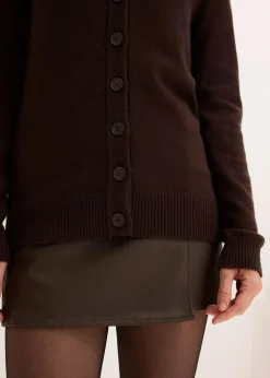 Damen bonprix Nachhaltigere Materialien|Pullover & Strickjacken|Longstrickjacke aus softem Viskose-Mix