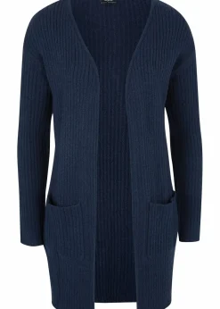 Longstrickjacke in breiter Rippenstruktur Damen Strickmode|Pullover & Strickjacken