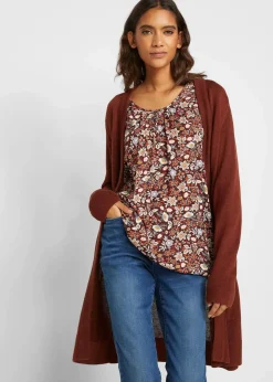 Damen bonprix Bekleidung·Röcke|Bekleidung·Jeans|Longstrickjacke, Langarm