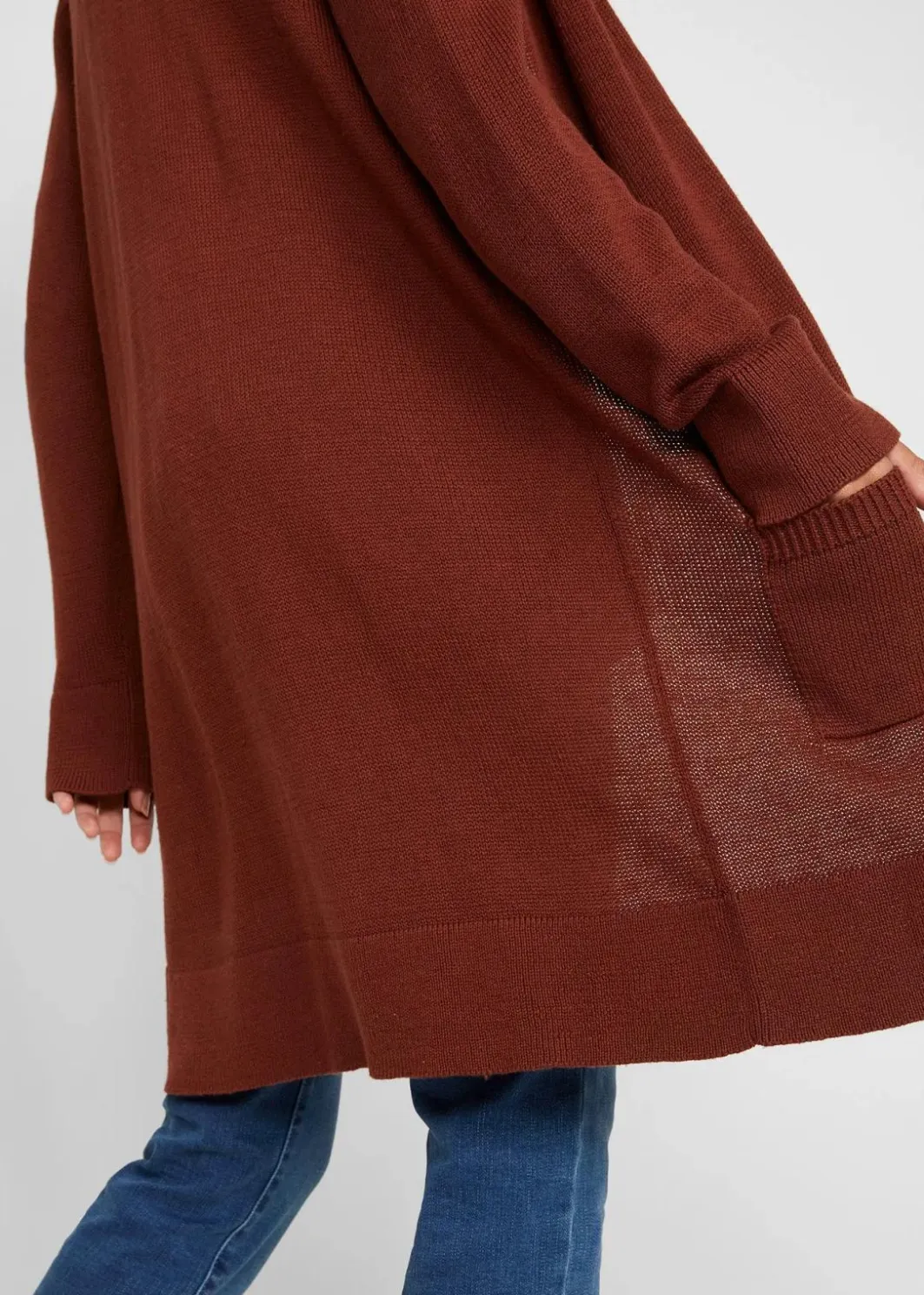 Damen bonprix Bekleidung·Röcke|Bekleidung·Jeans|Longstrickjacke, Langarm