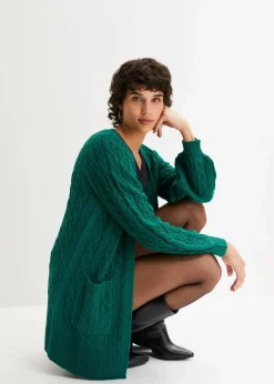 Longstrickjacke mit Ballonärmeln Damen Bekleidung·Umstandsmode|Bekleidung·Jeans