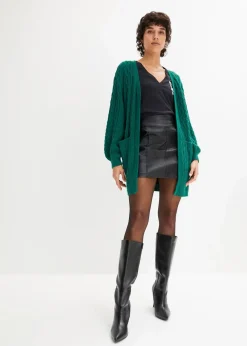 Longstrickjacke mit Ballonärmeln Damen Bekleidung·Umstandsmode|Bekleidung·Jeans