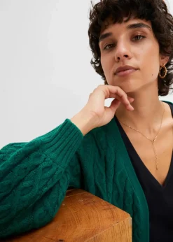 Longstrickjacke mit Ballonärmeln Damen Bekleidung·Umstandsmode|Bekleidung·Jeans