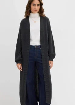 Damen bonprix Bekleidung·Umstandsmode|Strickmode|Longstrickjacke mit überschnittener Schulter