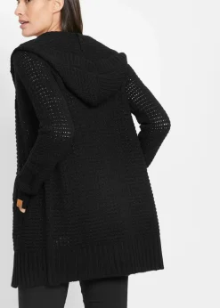 Longstrickjacke mit Kapuze Damen Bekleidung·Umstandsmode|Bekleidung·Jeans