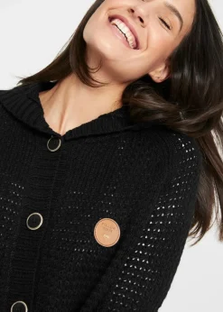 Longstrickjacke mit Kapuze Damen Bekleidung·Umstandsmode|Bekleidung·Jeans